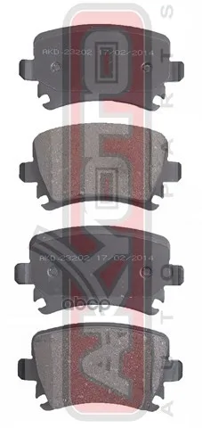 Колодки тормозные дисковые задние VOLKSWAGEN PASSAT 2005/GOLF 2009<