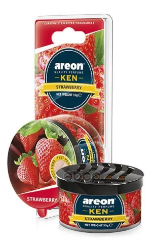 Ароматизатор AREON KEN Strawberry (Клубника) сухой в банке ЧЗ ОСУ