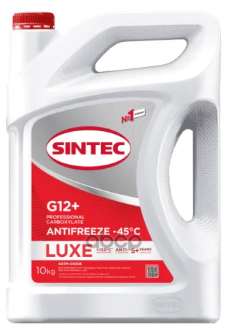 Антифриз Sintec Antifreeze Luxe G12+ red -45 (старый арт. 613504)