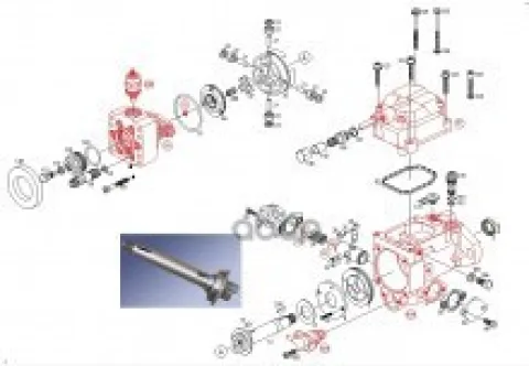 BOSCH/Детали ТНВД Bosch 2466100005    BOSCH Приводной вал