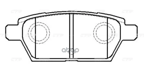 Колодки тормозные дисковые MAZDA GK0709