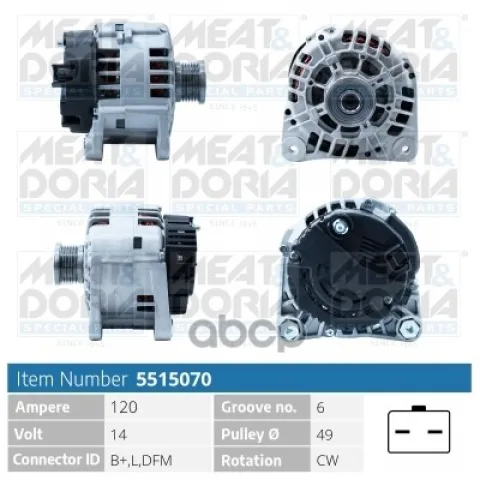Генератор 14V 120A Opel Vivaro A (X83)  Renault Laguna II dCi engines
