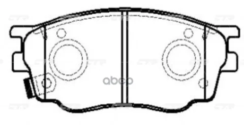 Колодки тормозные дисковые MAZDA GK0655