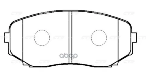 Колодки тормозные MAZDA CX-7 2006 ~ 2015 / CX-8 2017 ~ / CX-9 2006 ~ 2017 / 8 MPV 2010 ~ / MPV 1999 перед прав.лев. (старый арт. CKMZ-65) GK0711