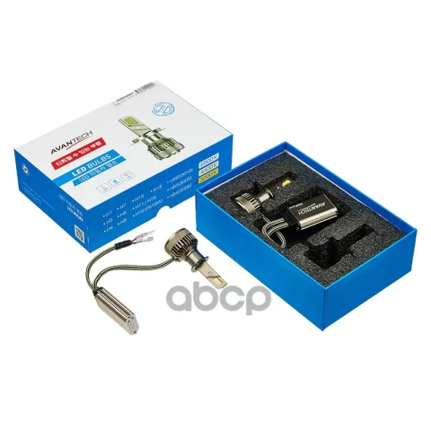 Лампа светодиодная  LED Avantech H1 12V/24V 45W, 3000К (комплект 2 шт.)