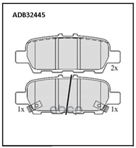 Колодки тормозные задние Infiniti EX  FX  Q50  Q70  QX50  QX60 / Nissan Juke  Murano II  III  Teana
