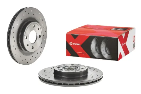 Диск тормозной передн. серии Brembo Xtra LADA 110 (2110) 01/95-12/12 / LADA 111 (2111) 01/95-> / LAD
