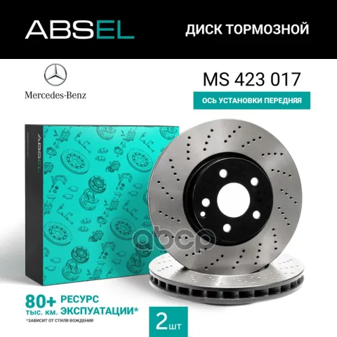 Диск тормозной передний перфорированный