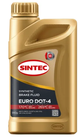 Тормозная жидкость SINTEC Euro DOT-4 910г