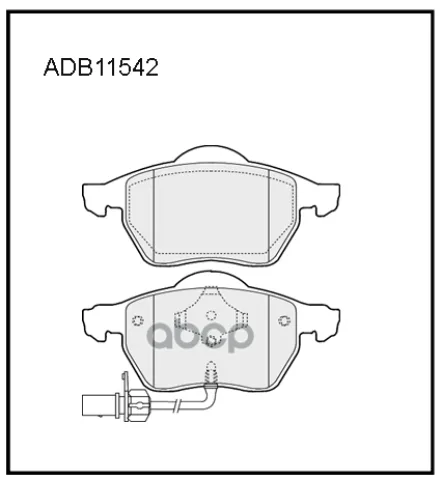 Колодки тормозные передние VW Golf IV  Passat B5  B6 / Skoda Superb I 01-08 / Ford Galaxy 95-06 / Au