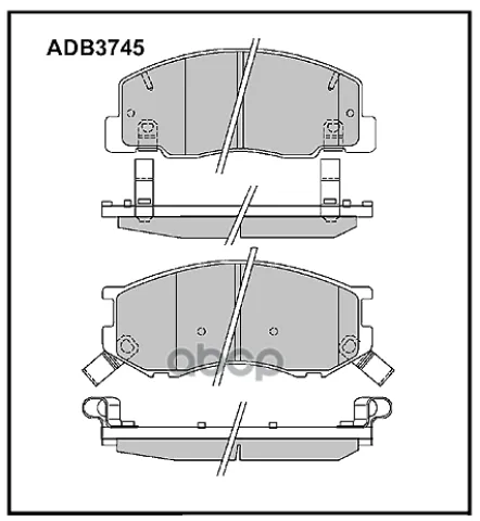 Колодки тормозные передние Toyota LiteAce 96-07  TownAce 92->  Estima