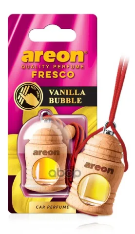 Ароматизатор "AREON FRESCO" флакон с деревянной крышкой "Ванилла бабл" 051-330
