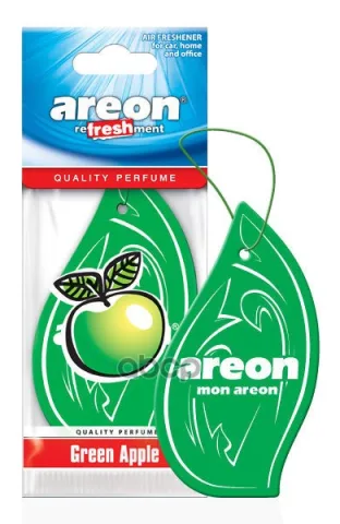 Ароматизатор AREON бумажный CLASSIC REFRESHMENT Green Apple(Зеленое Яблоко) ЧЗ ОСУ