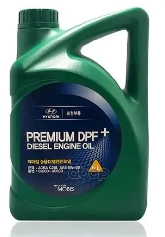 Масло моторное Hyundai/Kia Premium DPF синт. 5W-30 6л.