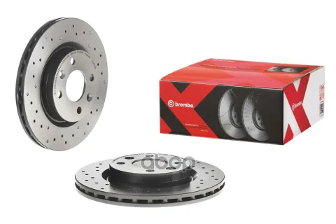 Диск тормозной передн. серии Brembo Xtra DACIA LOGAN (LS_) 09/04-> / DACIA LOGAN EXPRESS (FS_) 03/09