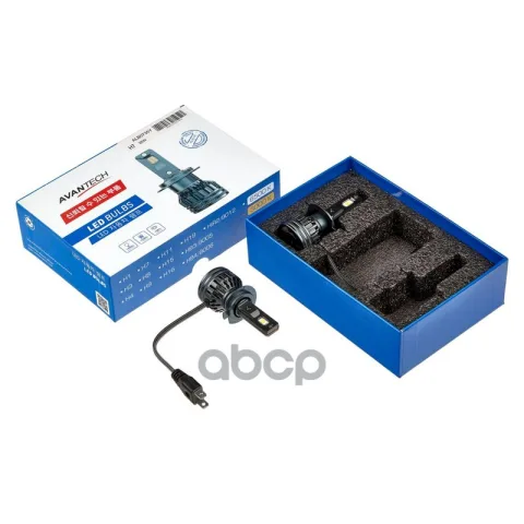 Лампа светодиодная  LED Avantech H7 12V 35W, 4300K 3500lm (комплект 2 шт.)