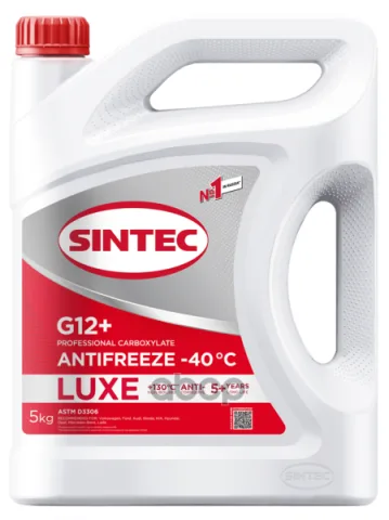 Антифриз SINTEC Luxe G12+ red -40 5кг