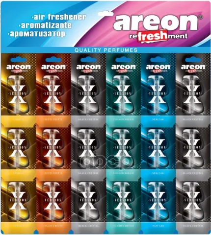 Ароматизатор "AREON LIQUID" ("X-Ver") гелевый  (на листе 18шт) 333-XV — фотография товара
