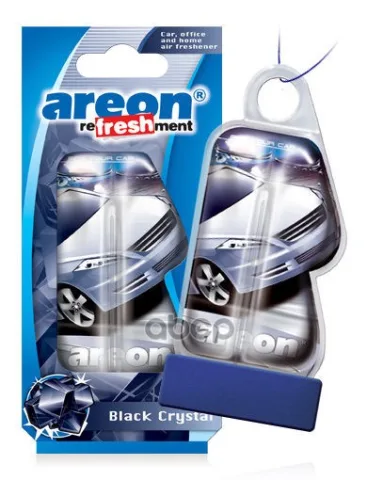 Ароматизатор "AREON REFRESHMENT LIQUID" гелевый "Черный кристалл" 025-902 "24" — фотография товара
