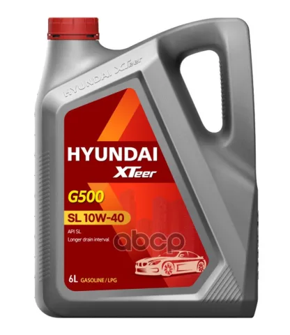 Масло моторное Gasoline G500 10W40 SL 6 л