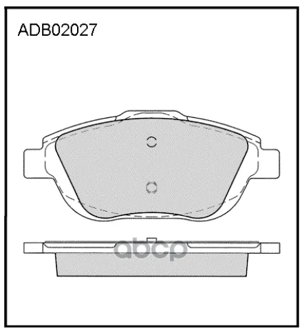 Колодки тормозные передние Citroen C3 II 09-16  C4 14-> / Peugeot 2008 I  II