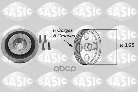 Шкив коленвала OPEL ASTRA H (A04)  VECTRA C (Z02)  ZAFIRA / ZAFIRA FAMILY B (A05)