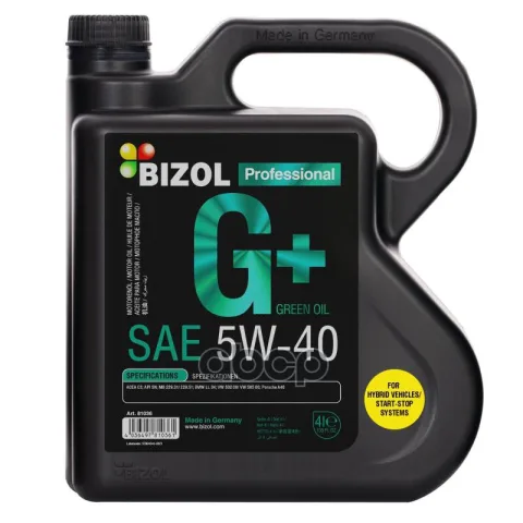 Масло моторное Green Oil+ 5W-40 SN C3 (4л)
