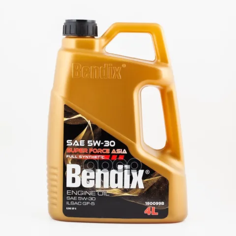 Масло моторное 4л.  синтетика BENDIX SUPER FORCE 5W-30 ASIA ILsac GF-5