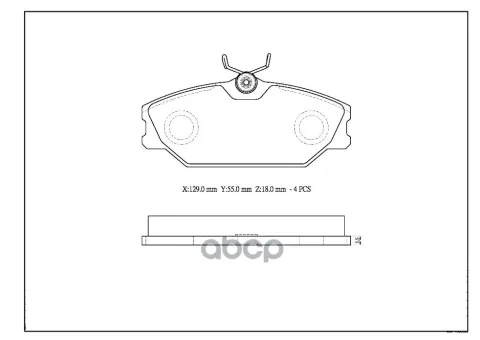 Колодки тормозные дисковые Avantech передние (противоскрипная пластина в компл.)