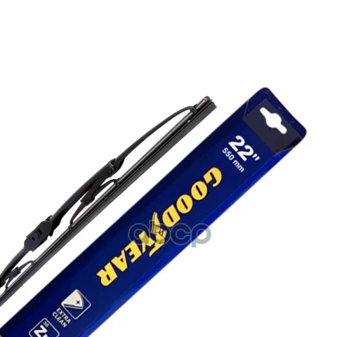 Каркасная щетка стеклоочистителя Goodyear FRAME 22"/55 cm всесезонная, 3 переходника, GY000322