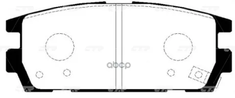 Колодки тормозные дисковые HYUNDAI GK0477