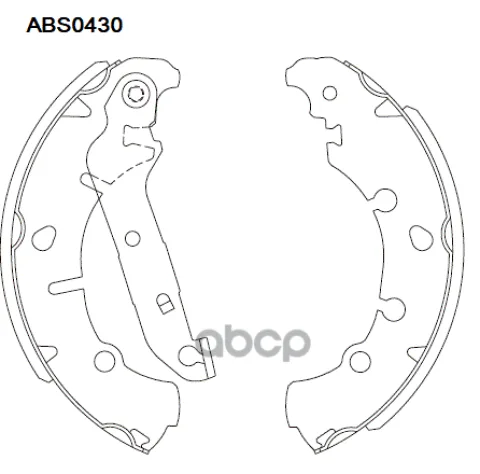 Колодки  торм. барабан. задние Mazda 2 3 03-> / Ford Fiest IV  V 95-> / Ford Fusion 02-12