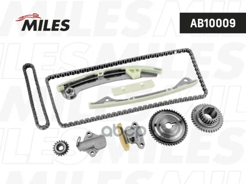 Комплект цепи ГРМ NISSAN QASHQAI 2.0 MR20DE 07- co звездочками AB10009