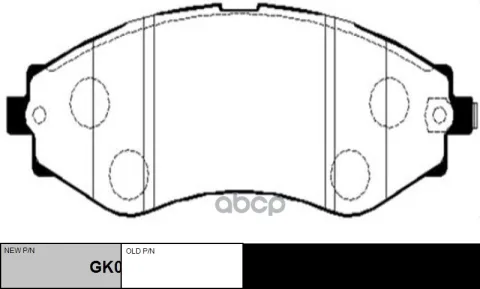 Колодки DAEWOO NEXIA (R14),NUBIRA (J150),LEGANZA (V100) — фотография товара
