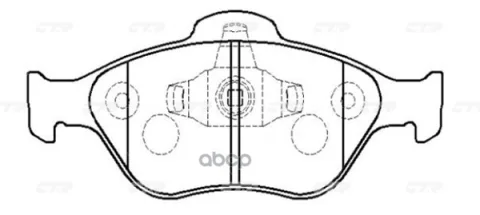 Колодки ford fiesta 1.3-1.6/1.4tdci/1.8di 00>