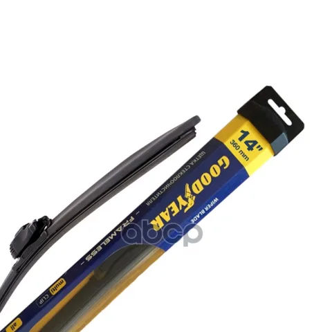 Бескаркасная щетка стеклоочистителя Goodyear FRAMELESS 14 /36 cmвсесезонная, MULTICLIP