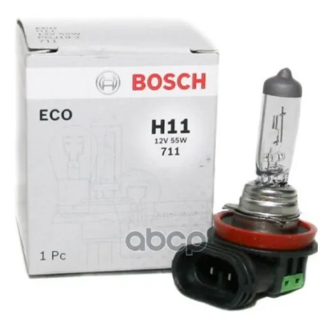 Лампа галогенная H11 PGJ19-2 12V 55W ECO