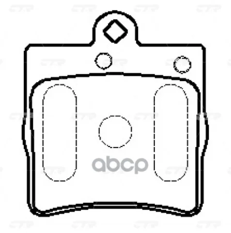 Колодки тормозные MERCEDES-BENZ C-class 2000 ~ 2002 / CLC 2008 ~ 2011