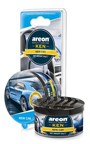 Ароматизатор "AREON GEL KEN BLISTER" (внутри ароматиз. дерево) "Новая машина" 704-AKB-11