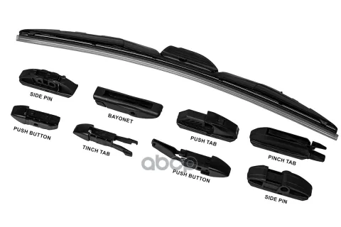 Щетка стеклоочистителя с адаптерами 17"/430 mm гибридная D24CR0017
