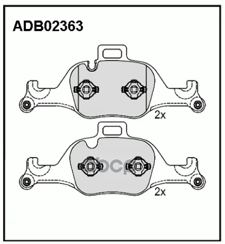 Колодки тормозные передние BMW 3 VII (G20  G80) 18-> / BMW 5 VII (G30  F90) / BMW 6 IV / BMW 7 / BMW