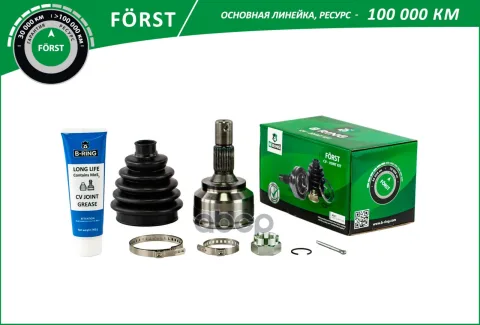 Шрус CITROEN C4 (04-)  PEUGEOT 207 (06-) (наруж.) [25/22] (BOC1205) B-RING FORST