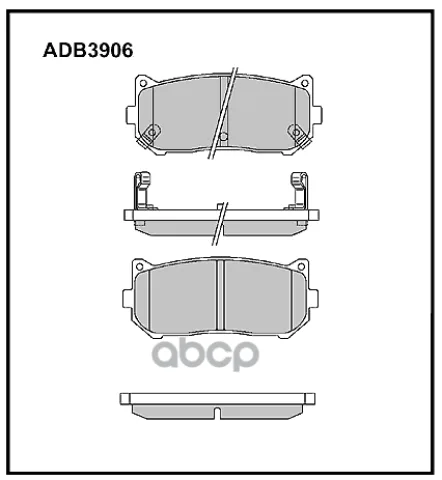 Колодки тормозные задние Kia Carens I  II 02->  Cerato I 04-09  Shuma I  II 01-04