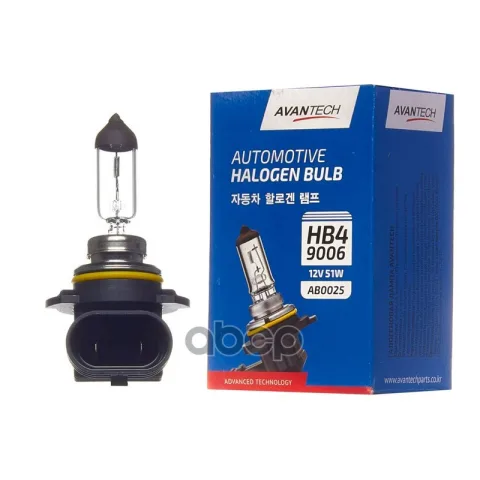 Лампа головного света Avantech 9006 (HB4) 12V 51W