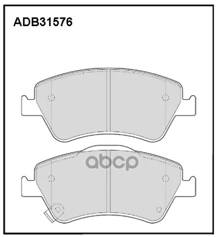 Колодки тормозные передние Toyota Auris 06-12  13-18 / Toyota Corolla (E14  E15) 06-14