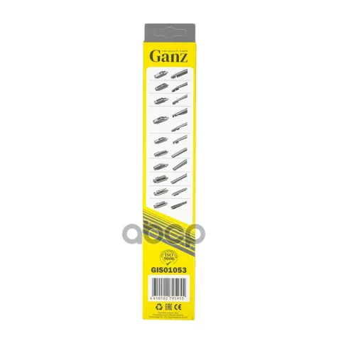 Щетка стеклоочистителя задняя 250mm (10 адаптеров) GANZ GIS01053