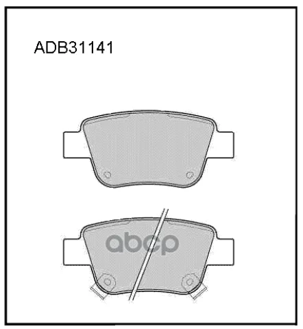 Колодки тормозные задние Toyota Avensis 03-08 / Toyota Corolla 04-09