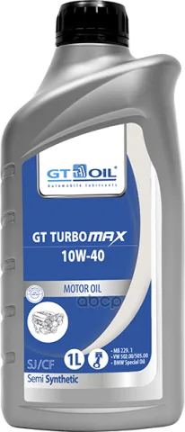 Масло GT Turbo Max  SAE 10W-40  API SJ/CF  1 л