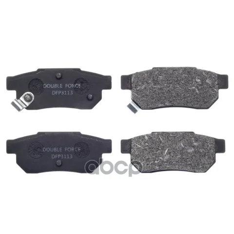 Колодки тормозные дисковые задние Double Force Замена для арт. DFP775