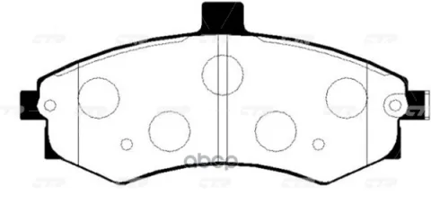 Колодки тормозные HYUNDAI Matrix 2001 ~ 2010 перед прав.лев. (старый арт. CKKH-27-P) GK0481P